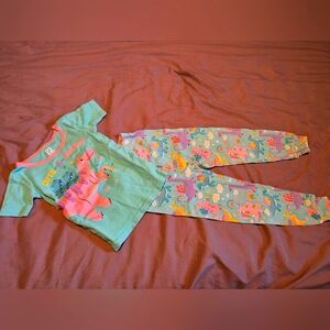 PJ Place pink and blue dinosaur pyjamas